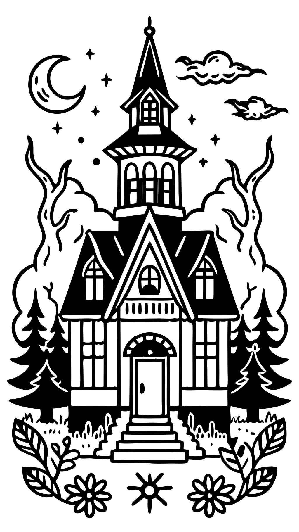 creepy coloring pages for adults